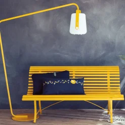Banc Avec Dossier Louisiane Metal Jaune / L 150 Cm - Fermob
