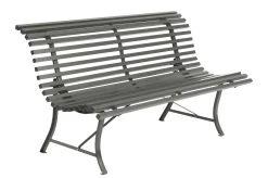 Banc Avec Dossier Louisiane Metal Vert Gris / L 150 Cm - Metal - Fermob