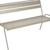 Banc Avec Dossier Monceau Metal Beige / 2 A 3 Places - L 116 Cm - Fermob