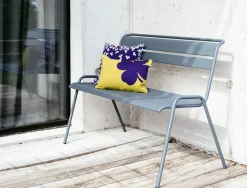 Banc Avec Dossier Monceau Metal Beige / 2 A 3 Places - L 116 Cm - Fermob