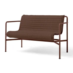 Banc Avec Dossier Palissade Metal Rouge / L 128 Cm - R & E Bouroullec - Hay