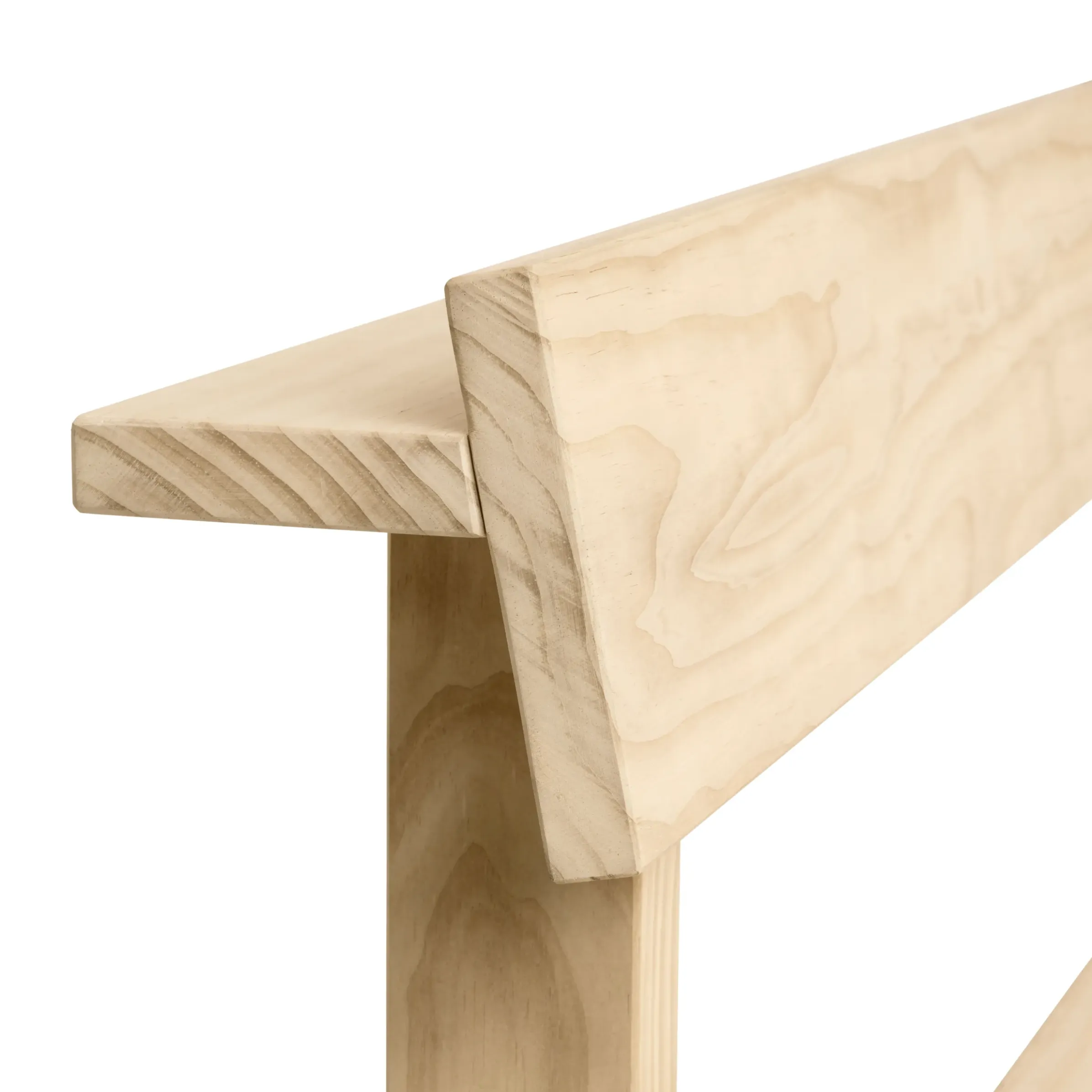 Banc Avec Dossier Peka Outdoor Bois Naturel / L 150 Cm - Pin Traitement Acoya - Ferm Living