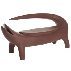 Banc Big Kroko Bio Plastique Beige / L 167 Cm - Bioplastique / 2 Places - Slide