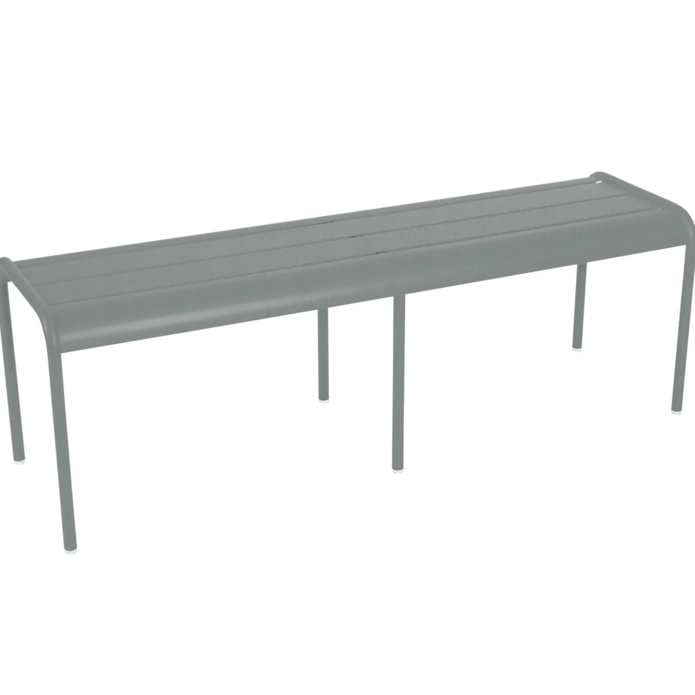 Banc Luxembourg Metal Gris 3/4 Places / L 145 Cm - Aluminium - Fermob