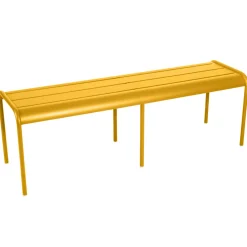 Banc Luxembourg Metal Jaune 3/4 Places / L 145 Cm - Aluminium - Fermob