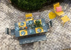 Banc Monceau Xl Metal Vert Gris / L 160 Cm - 3 A 4 Places - Fermob