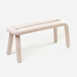 Banc Rembourre Bold Tissu Beige / L 100 Cm - Moustache