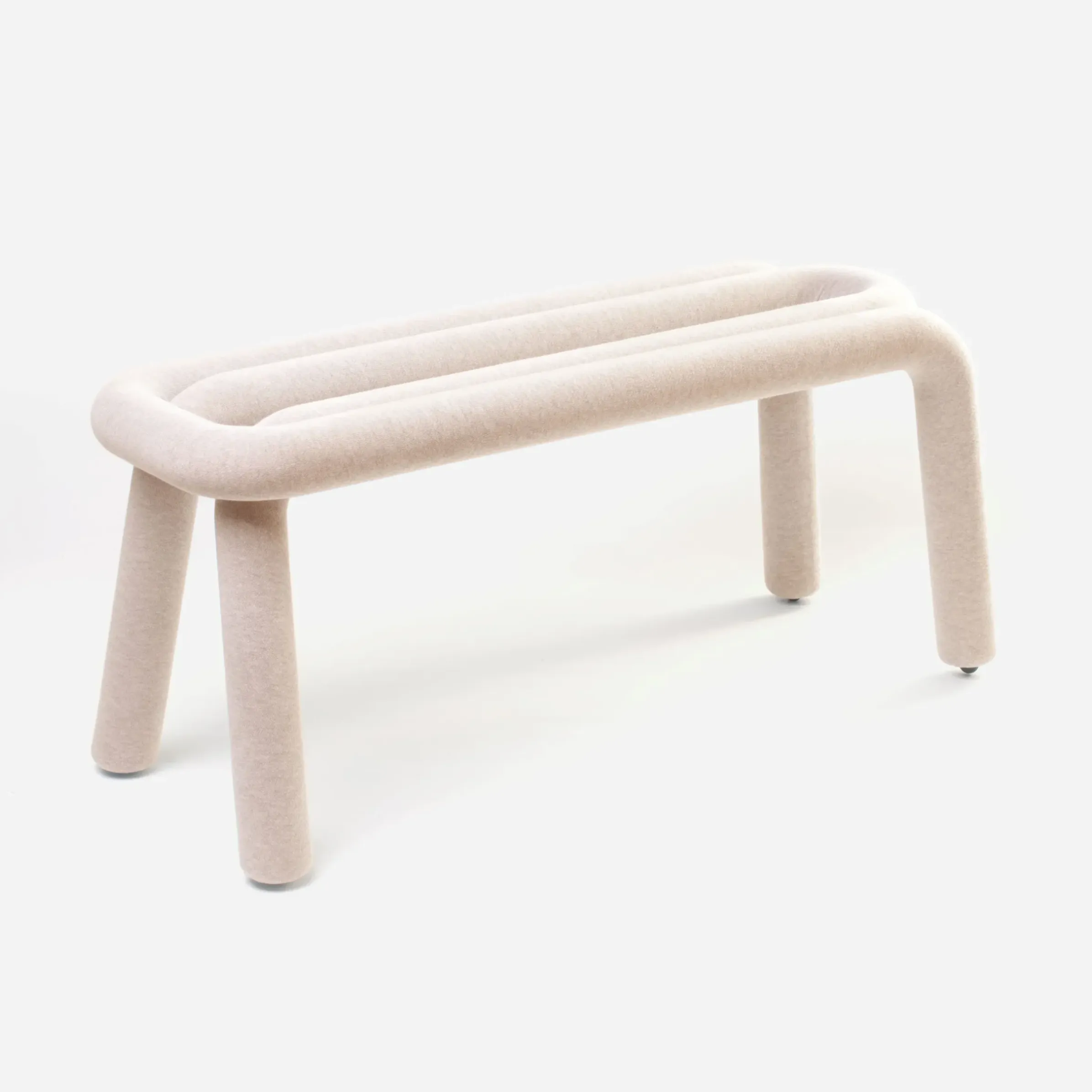 Banc Rembourre Bold Tissu Beige / L 100 Cm - Moustache