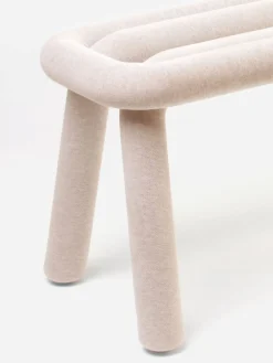 Banc Rembourre Bold Tissu Beige / L 100 Cm - Moustache