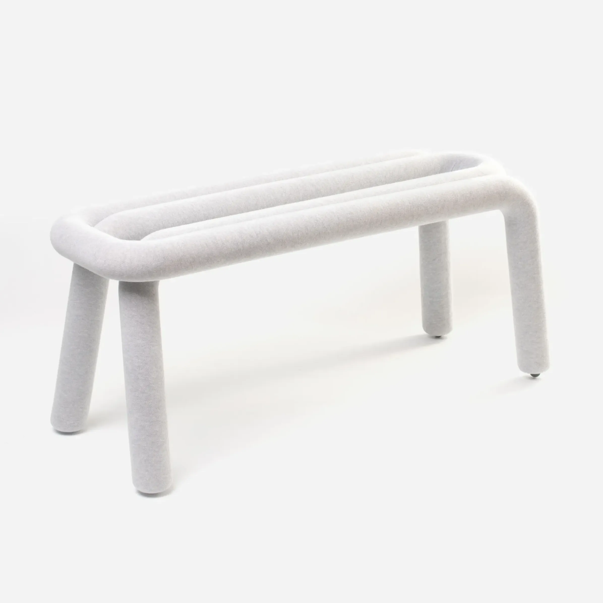 Banc Rembourre Bold Tissu Gris / L 100 Cm - Moustache