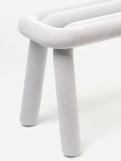 Banc Rembourre Bold Tissu Gris / L 100 Cm - Moustache