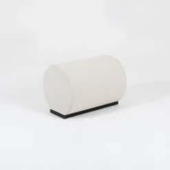 Banc Rembourre Place Des Petits Peres Tissu Gris Court Par Jose Levy / L 60 Cm - Exclusivite Made In Design - Lelievre Paris