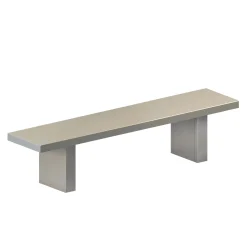 Banc Tommaso Outdoor Metal Gris / L 160 Cm - Zeus