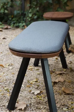 Banc Y&M / Bois & Metal - L 120 Cm - Rs Barcelona