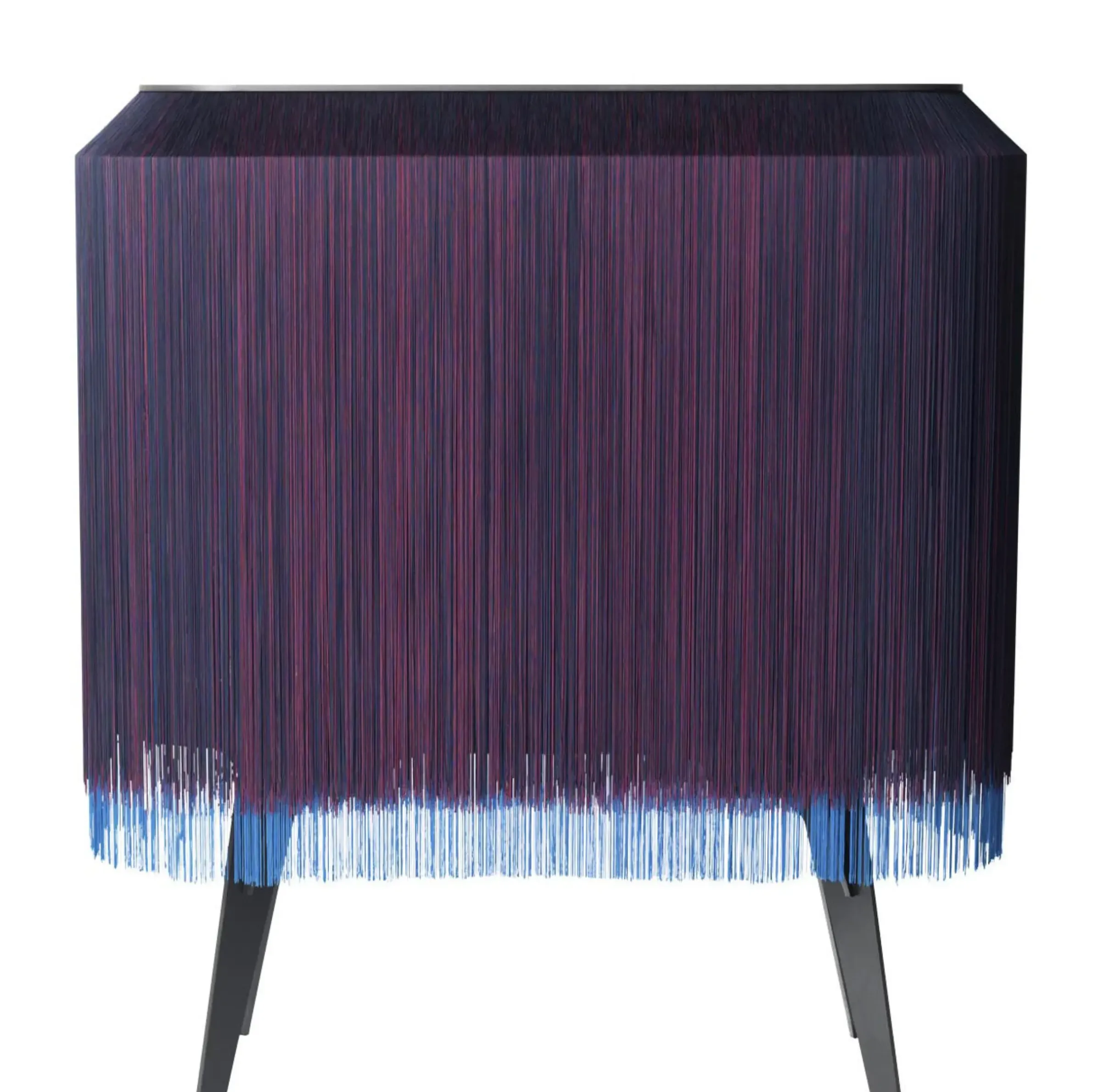 Bar Alpaga Tissu Bleu / Buffet - L 140 X H 150 Cm - Edition Limitee Numerotee - Ibride