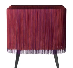 Bar Alpaga Tissu Rouge / Buffet - L 140 X H 150 Cm - Edition Limitee Numerotee - Ibride