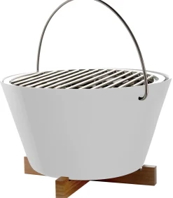 Barbecue Portable A Charbon Metal Ceramique Bois/ O 30 X H 20 Cm - Eva Solo