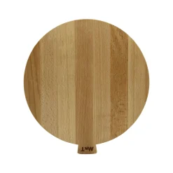 Billot Bois Naturel En Hetre / Planche À Découper - O 28 Cm - Malle W. Trousseau