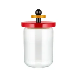 Bocal Hermetique / By Ettore Sottsass - 100 Cl Verre Bois/ Alessi 100 Values Collection - Alessi
