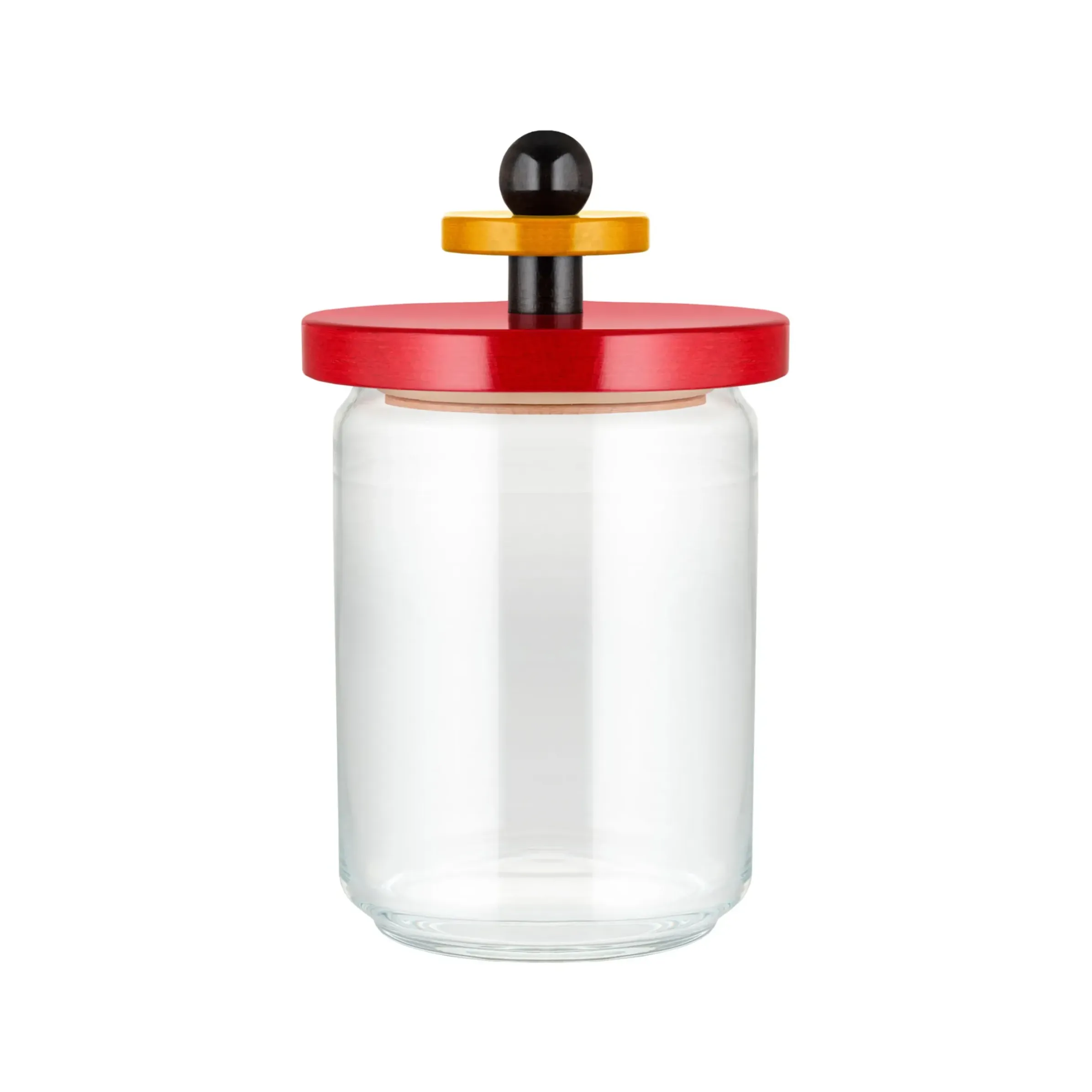 Bocal Hermetique / By Ettore Sottsass - 100 Cl Verre Bois/ Alessi 100 Values Collection - Alessi