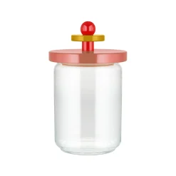 Bocal Hermetique / By Ettore Sottsass - 100 Cl Verre Bois/ Alessi 100 Values Collection - Alessi