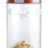 Bocal Hermetique Circus Metal Verre Blanc Rouge Transparent / 150 Cl - Verre & Metal - Alessi