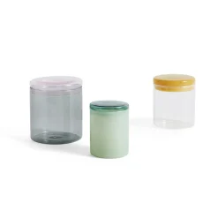 Bocal Hermetique Small Verre Vert / O 8 X H 11 Cm - 0,35 L / Verre - Hay