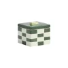 Boite Carre Small Ceramique/ 8 X 8 X H 7 Cm - Gres - & Klevering