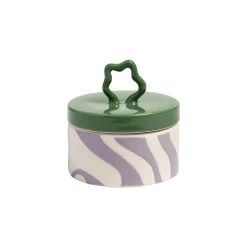 Boite Liquid Ceramique Violet / O 10.5 X H 10,5 Cm - Ceramique - & Klevering