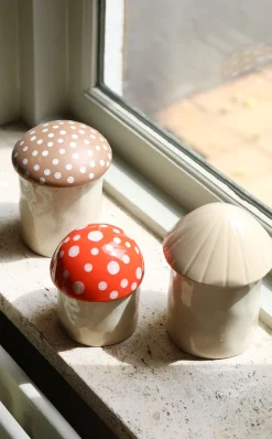 Boite Mushroom Medium Ceramique / O 14 Cm X H 16.5 Cm - Ceramique - & Klevering