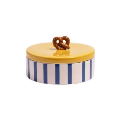 Boite Pretzel Ceramique Multicolore / O 23.5 X H 13,5 Cm - Ceramique - & Klevering