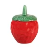 Boite Strawberry Large Ceramique Rouge / O 14 X H 18,5 Cm - Ceramique - & Klevering