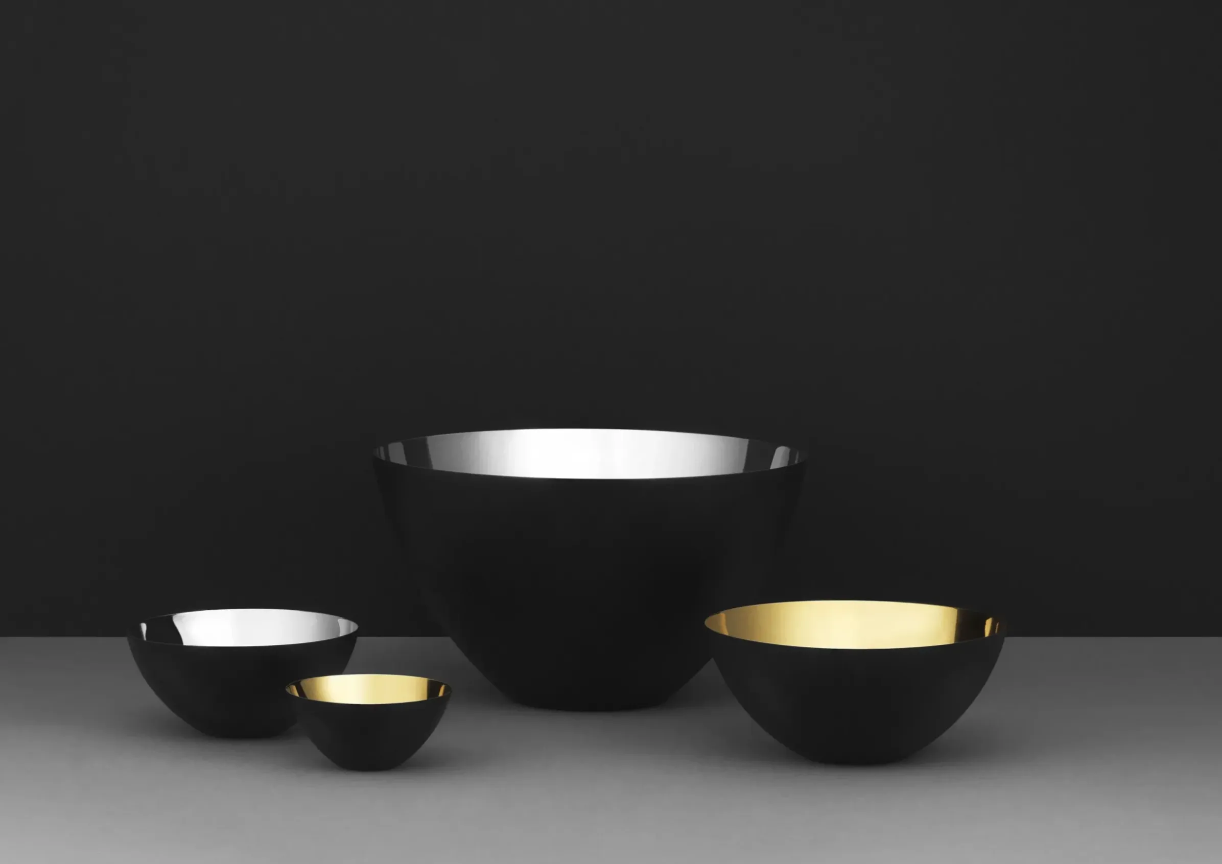 Bol Krenit Noir Or Metal / O 12,5 X H 5,9 Cm - Acier - Normann Copenhagen