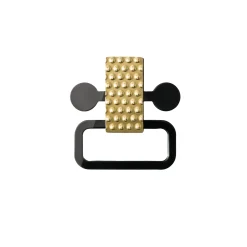 Boucles D'Oreilles Venusia - Edone Noir Or Metal - Alessi