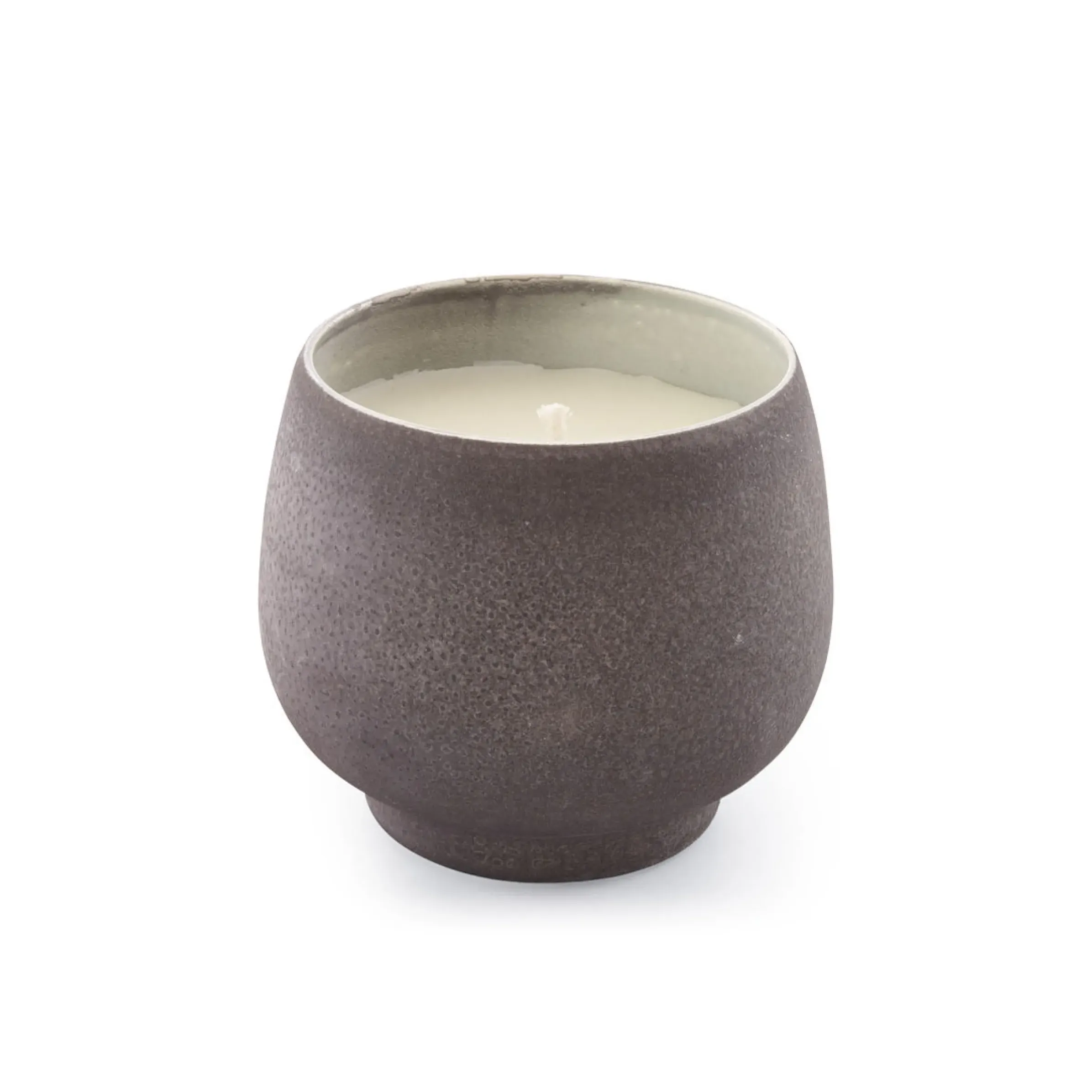 Bougie Citronnelle Coal Outdoor Ceramique Gris / Gres - O 17 X H 14 Cm - Cinna