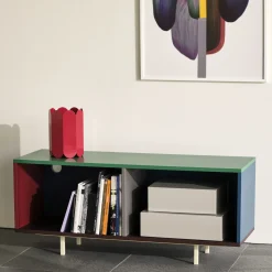 Buffet Bas Colour Cabinet Floor Bois/ Medium - L 120 X H 51 Cm - Hay