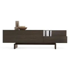 Buffet Ella Bois Naturel / Chene Thermo-Traite - L 120Cm - Ouverture Droite - Mogg