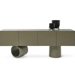 Buffet Giunone N°2 Bois Vert / L 220 Cm - Laque - Mogg