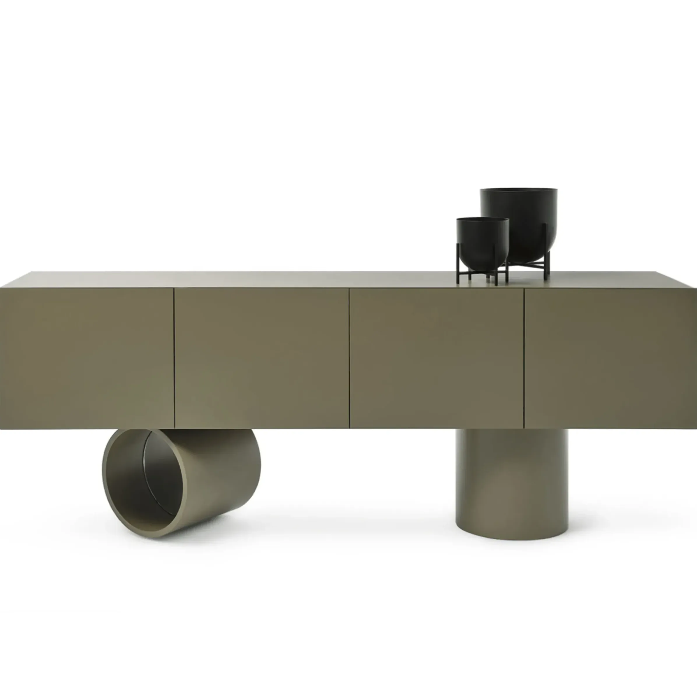 Buffet Giunone N°2 Bois Vert / L 220 Cm - Laque - Mogg