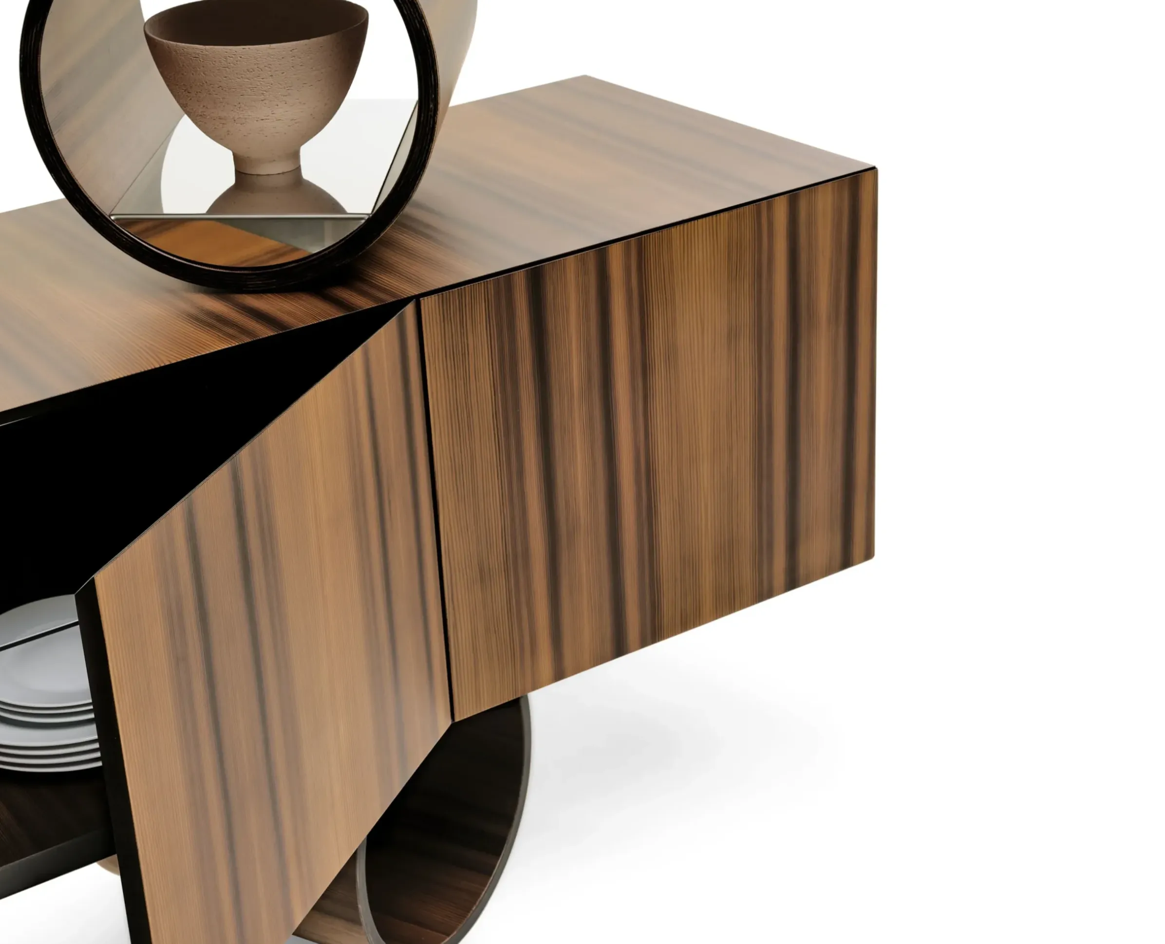 Buffet Giunone N°1Naturel / L 220 Cm - Meleze Thermo-Traite - Mogg