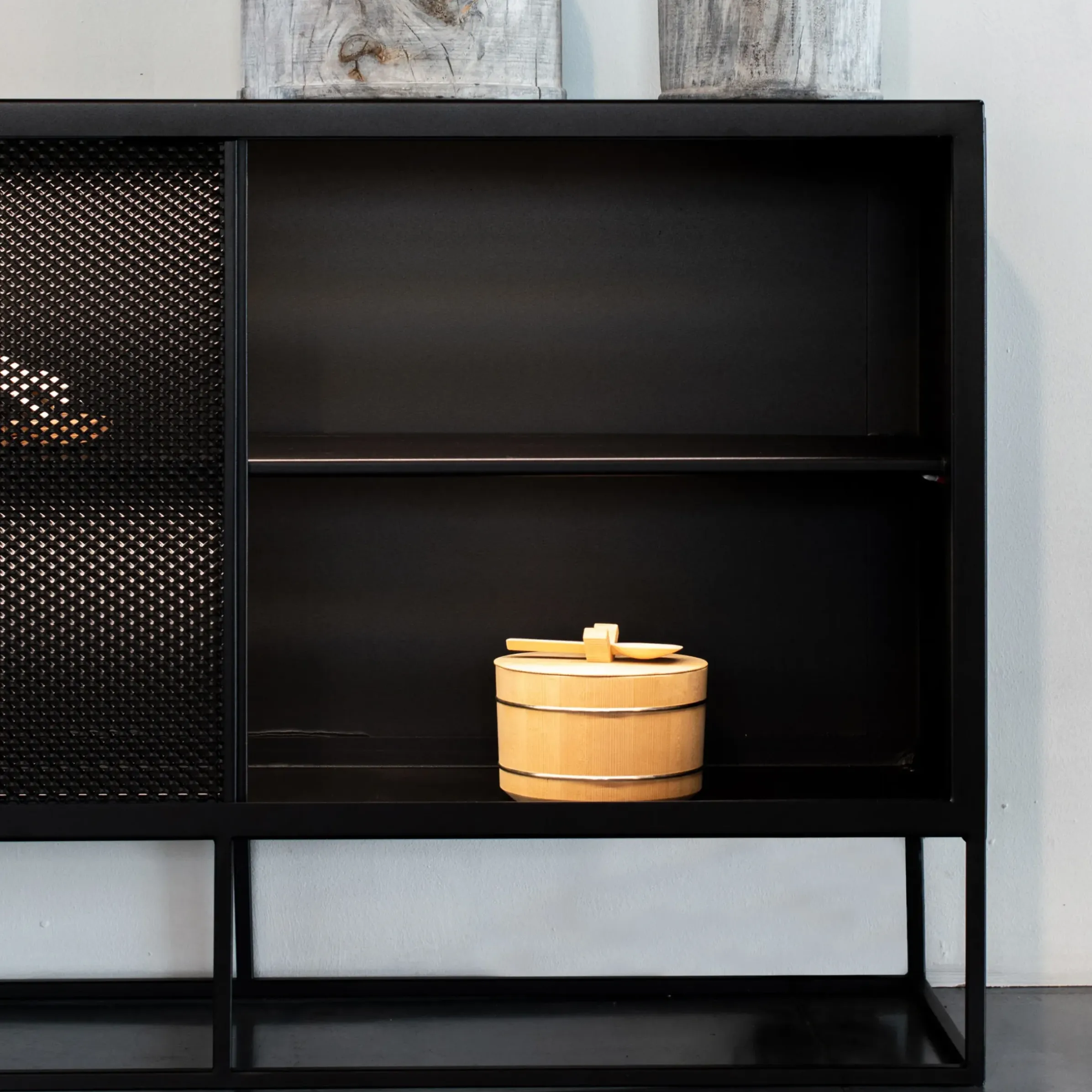 Buffet Isotta Metal Noir / L 182 X H 80 Cm - Perfore - Zeus