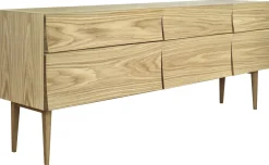 Buffet Reflect Large Bois Naturel / L 180 Cm - 2 Portes & 2 Tiroirs - Muuto