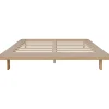 Cadre De Lit Haven Bois Naturel / 186 X 230 Cm - Pour Matelas 160 X 200 (Non Inclus) - Bolia