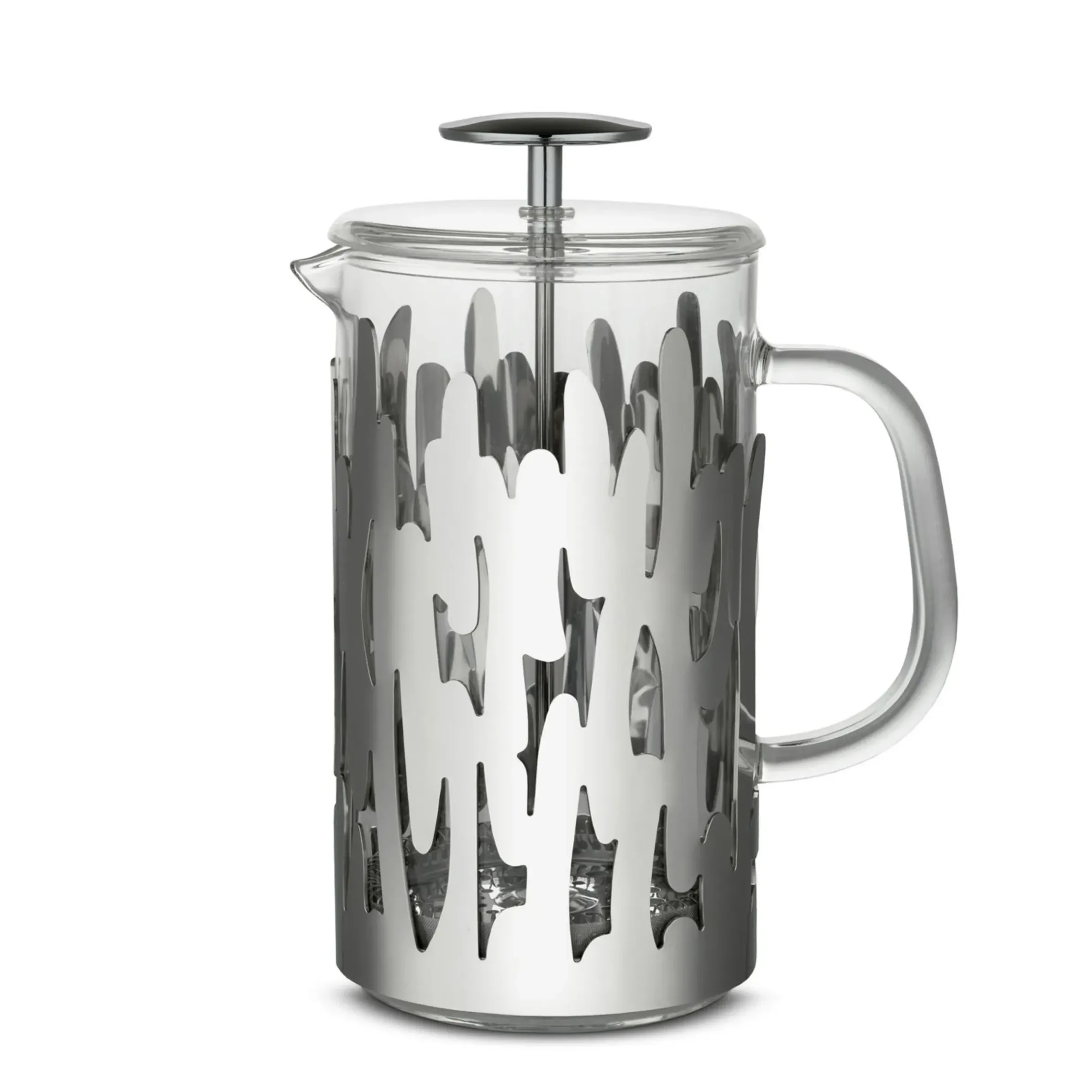 Cafetiere A Piston Barkoffee Verre Metal / 8 Tasses - Pour Cafe, The, Tisane - Alessi