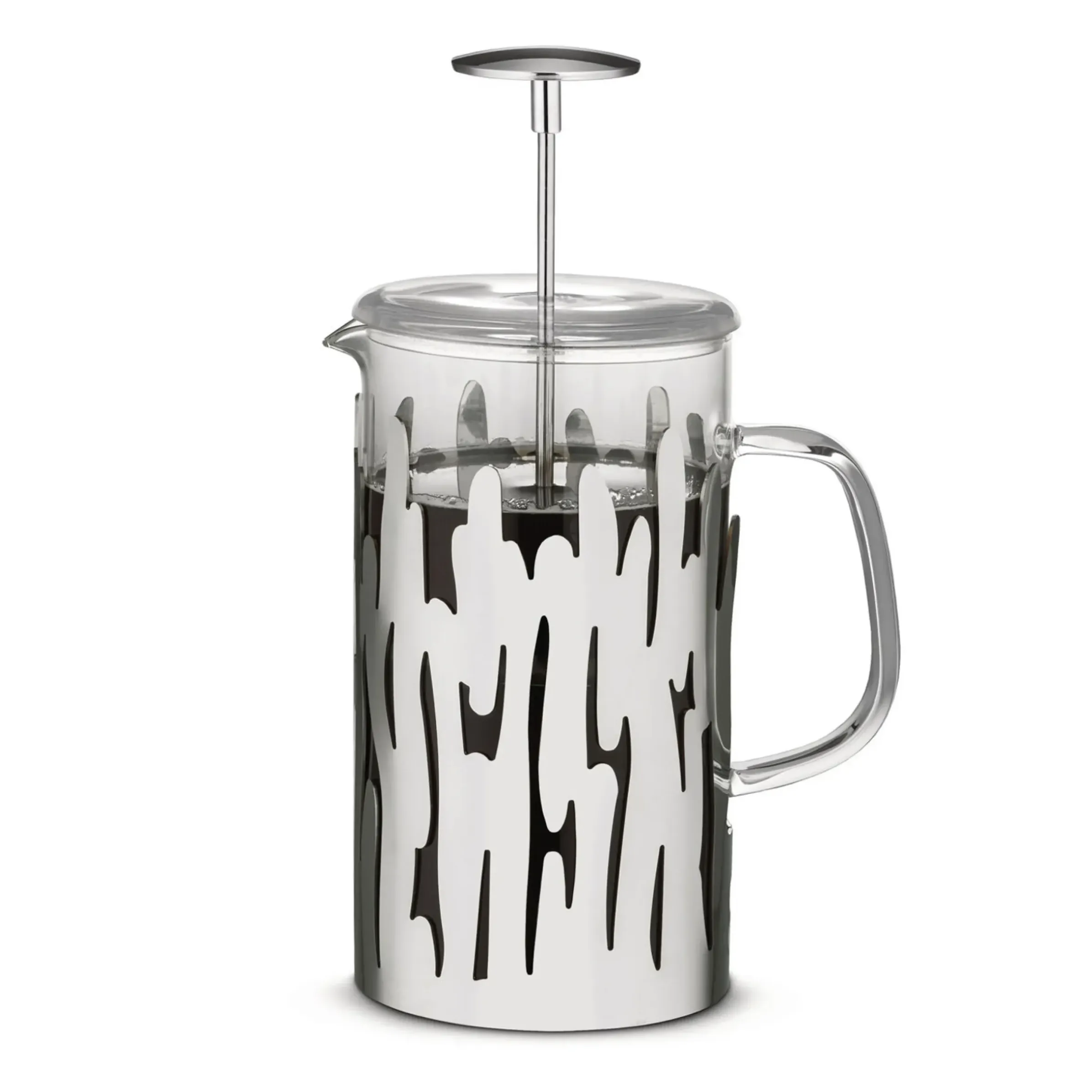 Cafetiere A Piston Barkoffee Verre Metal / 8 Tasses - Pour Cafe, The, Tisane - Alessi