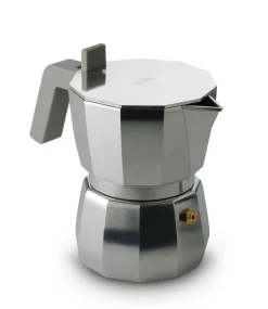 Cafetiere Italienne Moka Gris Argent Metal /3 Tasses - Alessi