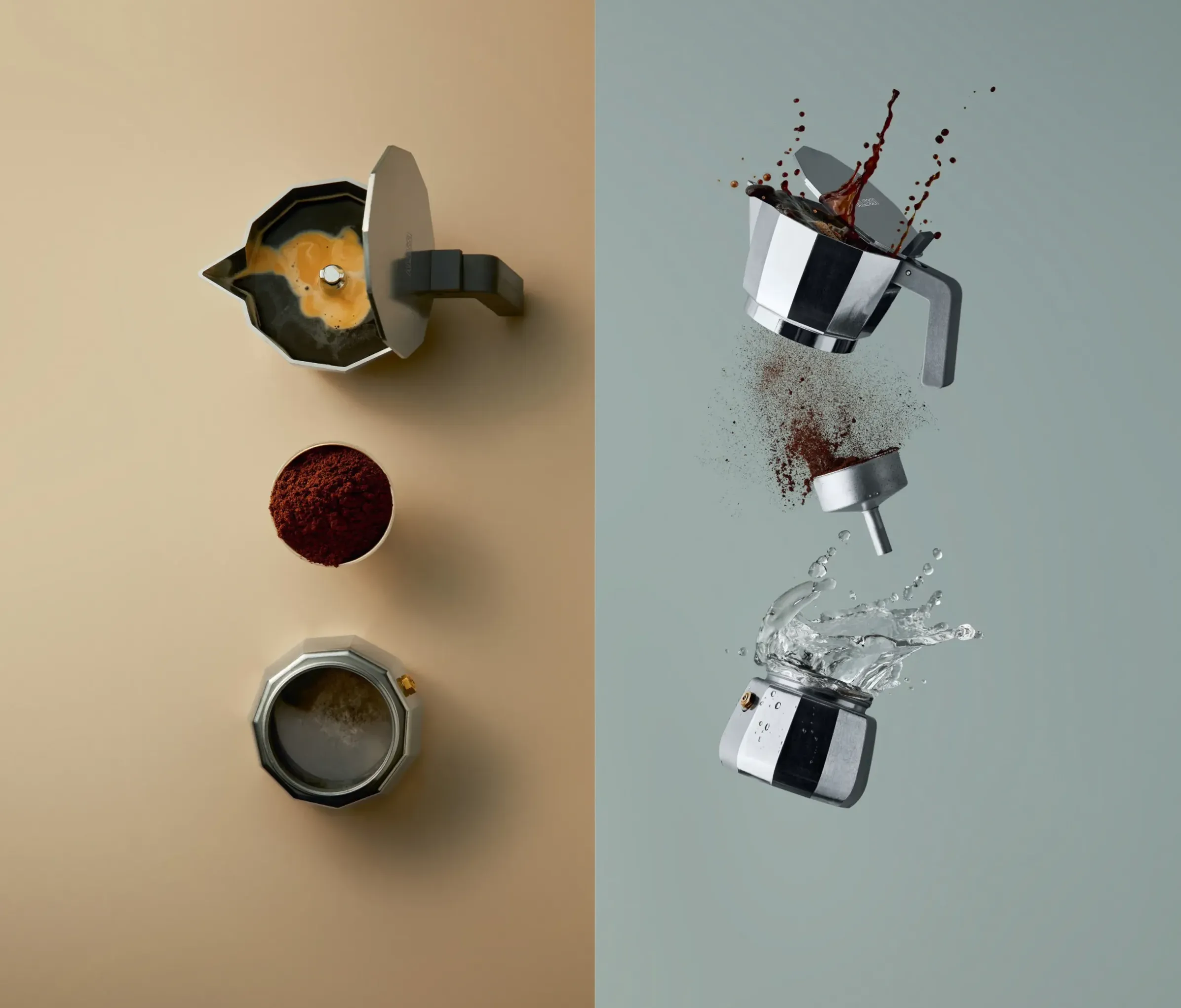 Cafetiere Italienne Moka Metal /9 Tasses - Induction - Alessi