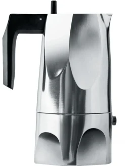 Cafetiere Italienne Ossidiana Plastique Noir Metal / 3 Tasses - Alessi