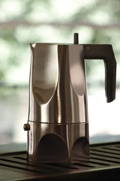 Cafetiere Italienne Ossidiana Plastique Noir Metal / 3 Tasses - Alessi