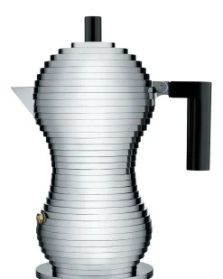 Cafetiere Italienne Pulcina Plastique Noir Metal / 3 Tasses - Alessi